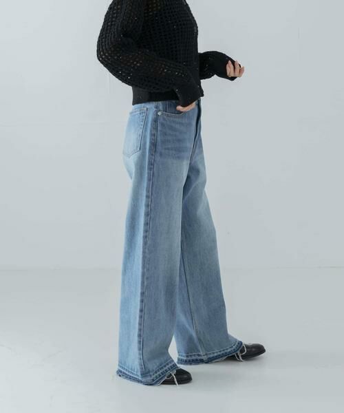 URBAN RESEARCH / アーバンリサーチ デニムパンツ | 『3サイズ展開』ダメージワイドデニムパンツ | 詳細9