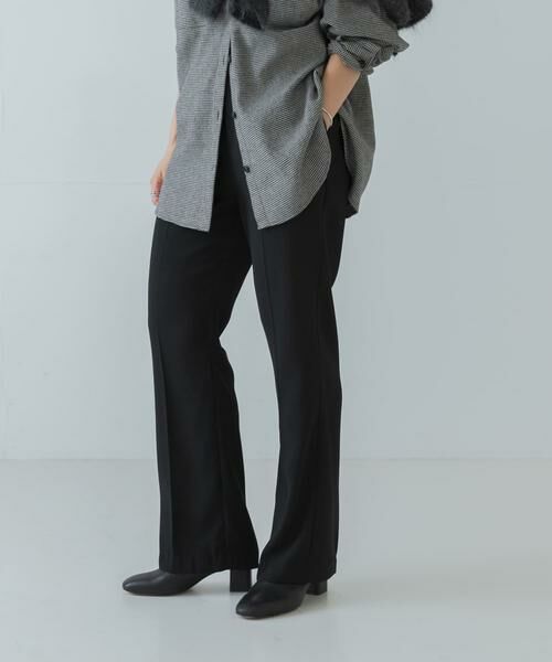 URBAN RESEARCH/アーバンリサーチ バックサテンスリムイージーパンツ ブラック 36