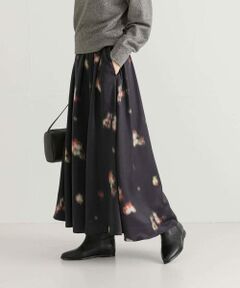 URBAN RESEARCH / アーバンリサーチ スカート | フラワープリントギャザーロングスカート