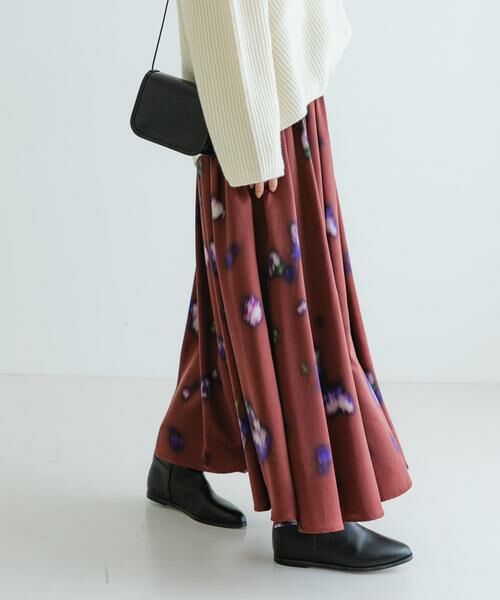 URBAN RESEARCH / アーバンリサーチ スカート | フラワープリントギャザーロングスカート | 詳細3