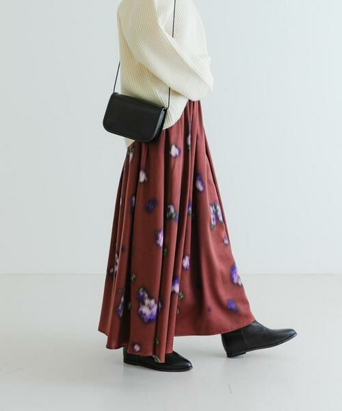URBAN RESEARCH / アーバンリサーチ スカート | フラワープリントギャザーロングスカート | 詳細4