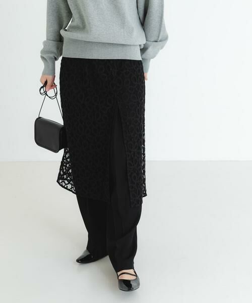 URBAN RESEARCH / アーバンリサーチ スカート | コードレースレイヤードスカート | 詳細15