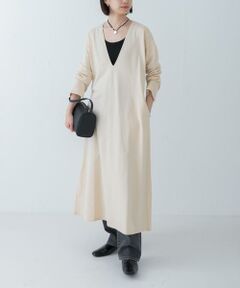 URBAN RESEARCH / アーバンリサーチ ワンピース | 『MADE IN JAPAN』Vネックロングワンピース