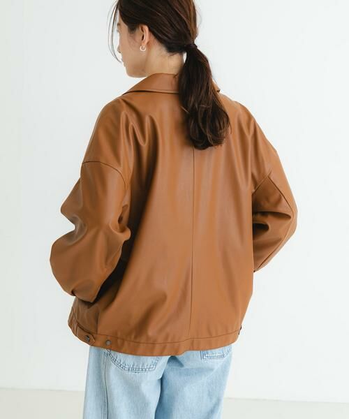 URBAN RESEARCH / アーバンリサーチ レザーブルゾン・ジャケット | レザーライクジップブルゾン | 詳細3