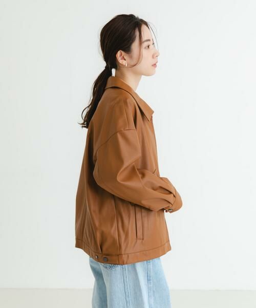 URBAN RESEARCH / アーバンリサーチ レザーブルゾン・ジャケット | レザーライクジップブルゾン | 詳細5