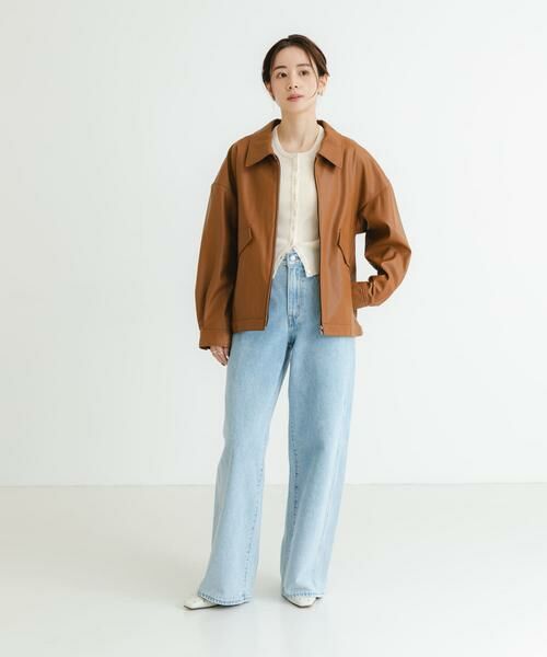 URBAN RESEARCH / アーバンリサーチ レザーブルゾン・ジャケット | レザーライクジップブルゾン | 詳細7