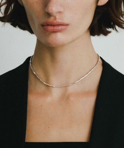 URBAN RESEARCH/アーバンリサーチ decor『デコール』 Hematite dotbar Choker シルバー - URBAN RESEARCH/アーバンリサーチ decor『デコール』 Hematite dotbar Choker シルバー -