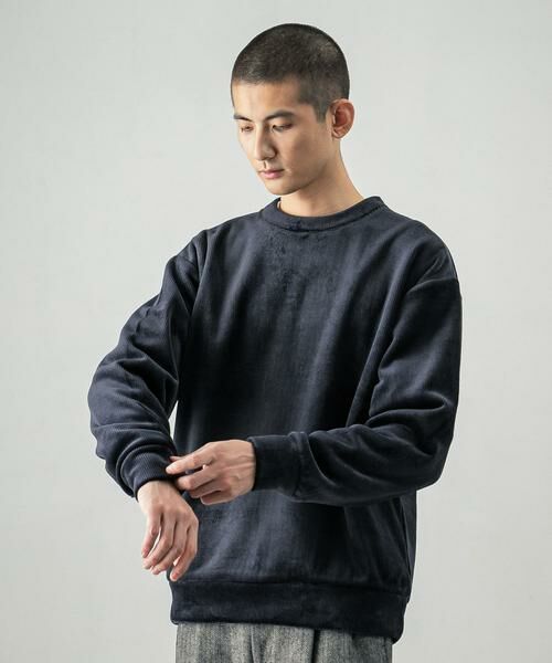 URBAN RESEARCH / アーバンリサーチ Tシャツ | ニットコーデュロイクルーネック | 詳細1