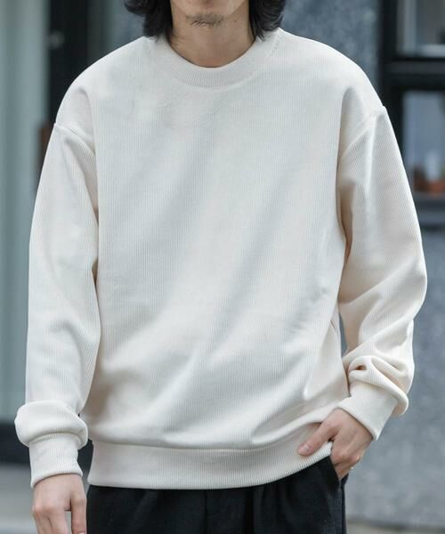 URBAN RESEARCH / アーバンリサーチ Tシャツ | ニットコーデュロイクルーネック | 詳細13