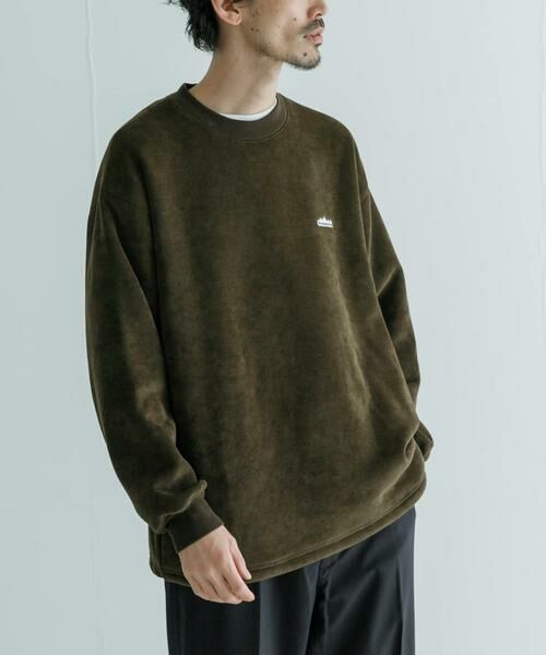 URBAN RESEARCH / アーバンリサーチ スウェット | 『別注』THOUSAND MILE×UR　ニットフリースクルーネックプルオーバー | 詳細1