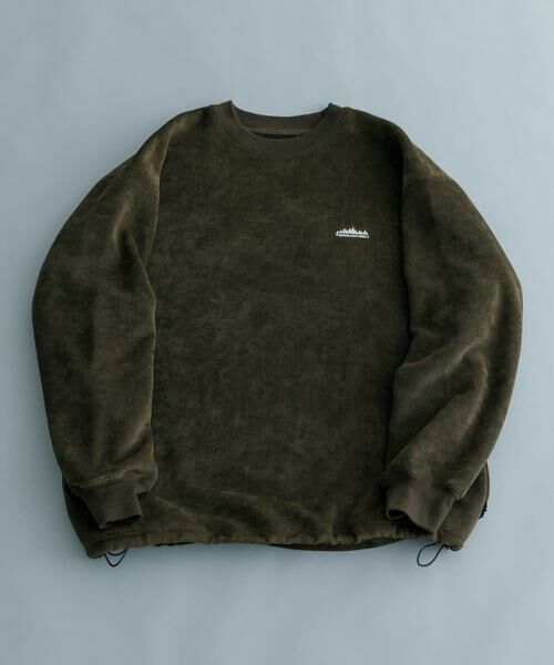 URBAN RESEARCH / アーバンリサーチ スウェット | 『別注』THOUSAND MILE×UR　ニットフリースクルーネックプルオーバー | 詳細4