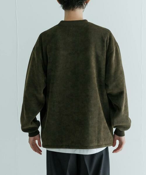 URBAN RESEARCH / アーバンリサーチ スウェット | 『別注』THOUSAND MILE×UR　ニットフリースクルーネックプルオーバー | 詳細7