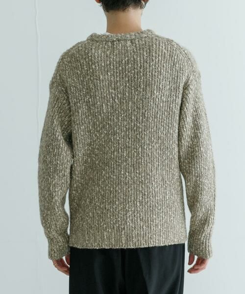 URBAN RESEARCH / アーバンリサーチ ニット・セーター | MIX SLUB PLAIN STITCH CREW-NECK | 詳細15