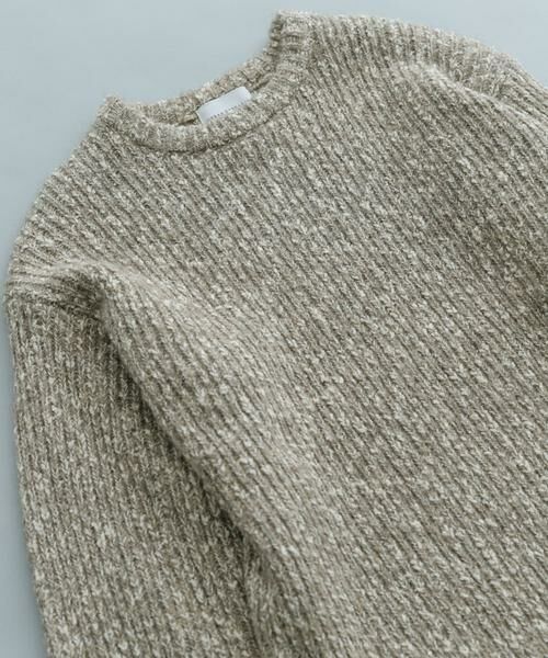 URBAN RESEARCH / アーバンリサーチ ニット・セーター | MIX SLUB PLAIN STITCH CREW-NECK | 詳細12