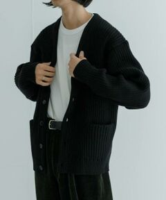 URBAN RESEARCH / アーバンリサーチ カーディガン・ボレロ | new basic COTTON CASHMERE WIDE RIB CARDIGAN