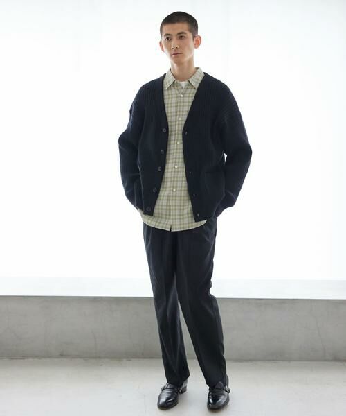URBAN RESEARCH / アーバンリサーチ カーディガン・ボレロ | new basic COTTON CASHMERE WIDE RIB CARDIGAN | 詳細2