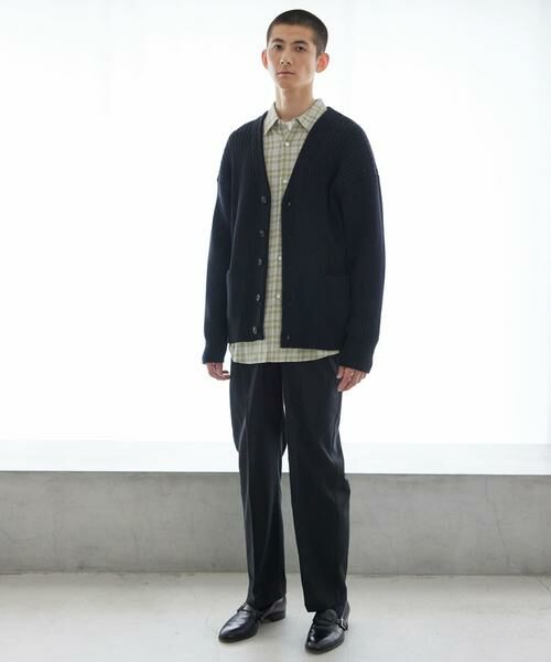 URBAN RESEARCH / アーバンリサーチ カーディガン・ボレロ | new basic COTTON CASHMERE WIDE RIB CARDIGAN | 詳細3