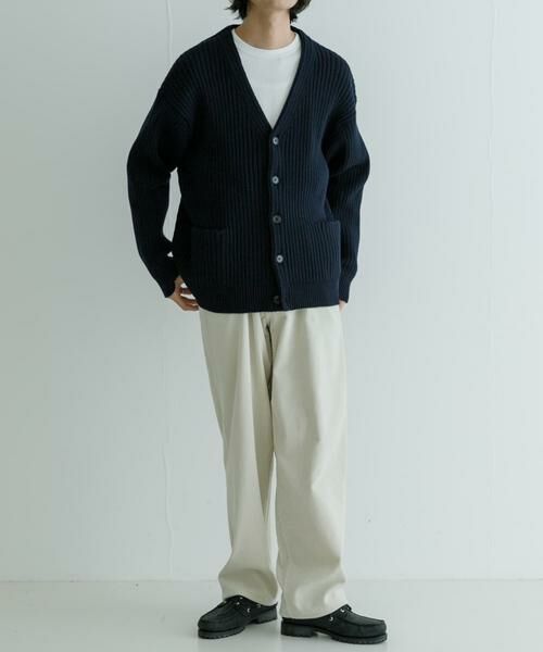 URBAN RESEARCH / アーバンリサーチ カーディガン・ボレロ | new basic COTTON CASHMERE WIDE RIB CARDIGAN | 詳細8