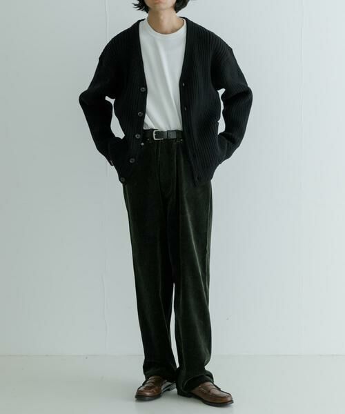 URBAN RESEARCH / アーバンリサーチ カーディガン・ボレロ | new basic COTTON CASHMERE WIDE RIB CARDIGAN | 詳細15
