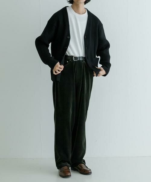 URBAN RESEARCH / アーバンリサーチ カーディガン・ボレロ | new basic COTTON CASHMERE WIDE RIB CARDIGAN | 詳細16