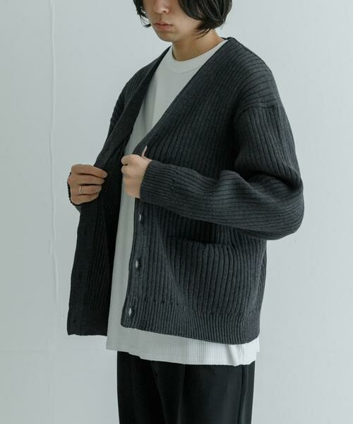 URBAN RESEARCH / アーバンリサーチ カーディガン・ボレロ | new basic COTTON CASHMERE WIDE RIB CARDIGAN | 詳細23