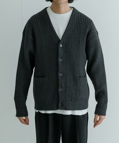 URBAN RESEARCH / アーバンリサーチ カーディガン・ボレロ | new basic COTTON CASHMERE WIDE RIB CARDIGAN | 詳細26
