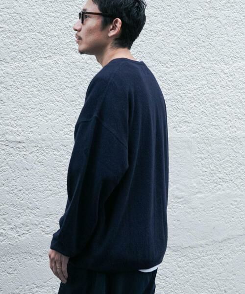 URBAN RESEARCH / アーバンリサーチ ニット・セーター | SUPER WIDE CASHMERE CREW NECK | 詳細1