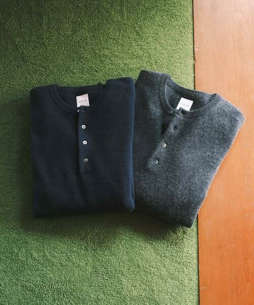 URBAN RESEARCH / アーバンリサーチ ニット・セーター | SUPER WIDE CASHMERE HENRY NECK | 詳細18