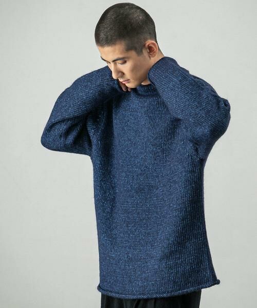 URBAN RESEARCH / アーバンリサーチ ニット・セーター | new basic DENIM LIKE ROLL NECK KNIT | 詳細1