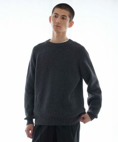 URBAN RESEARCH / アーバンリサーチ ニット・セーター | new basic COTTON CASHMERE 片畦 CREW NECK