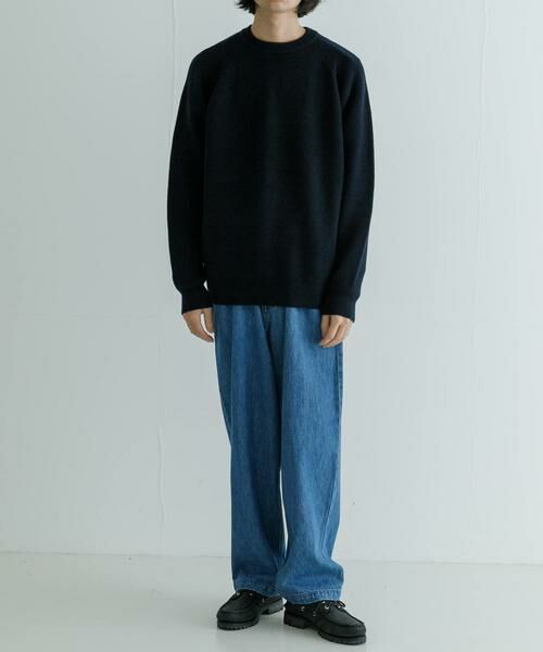 URBAN RESEARCH / アーバンリサーチ ニット・セーター | new basic COTTON CASHMERE 片畦 CREW NECK | 詳細3