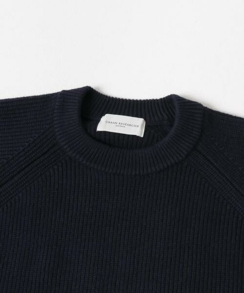 URBAN RESEARCH / アーバンリサーチ ニット・セーター | new basic COTTON CASHMERE 片畦 CREW NECK | 詳細5