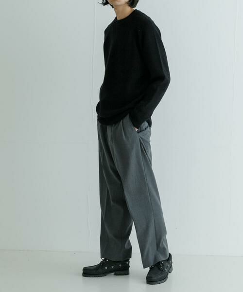 URBAN RESEARCH / アーバンリサーチ ニット・セーター | new basic COTTON CASHMERE 片畦 CREW NECK | 詳細10