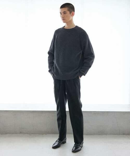 URBAN RESEARCH / アーバンリサーチ ニット・セーター | new basic COTTON CASHMERE 片畦 CREW NECK | 詳細15