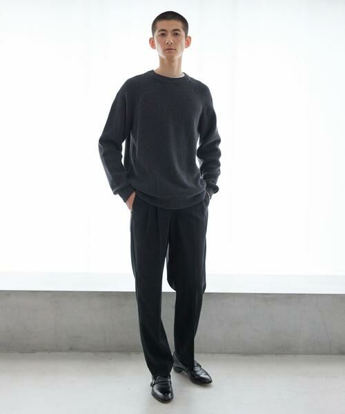 URBAN RESEARCH / アーバンリサーチ ニット・セーター | new basic COTTON CASHMERE 片畦 CREW NECK | 詳細16