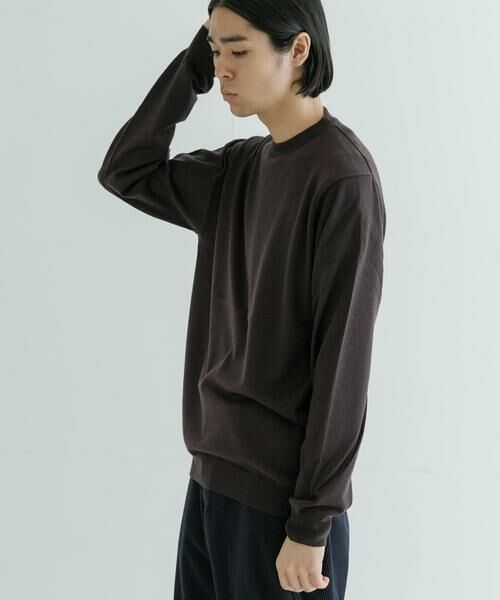 URBAN RESEARCH / アーバンリサーチ ニット・セーター | 『洗濯可』WASHABLEウールハイゲージクルーネック | 詳細1