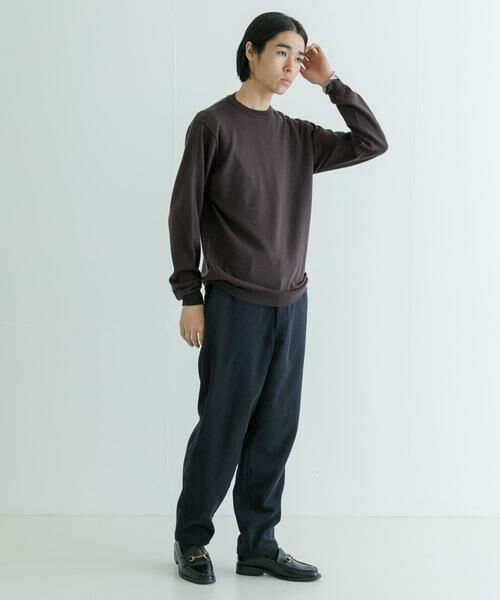 URBAN RESEARCH / アーバンリサーチ ニット・セーター | 『洗濯可』WASHABLEウールハイゲージクルーネック | 詳細6