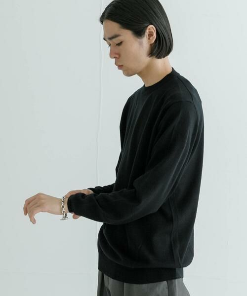 URBAN RESEARCH / アーバンリサーチ ニット・セーター | 『洗濯可』WASHABLEウールハイゲージクルーネック | 詳細9