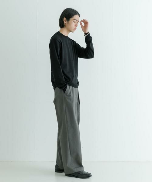 URBAN RESEARCH / アーバンリサーチ ニット・セーター | 『洗濯可』WASHABLEウールハイゲージクルーネック | 詳細14