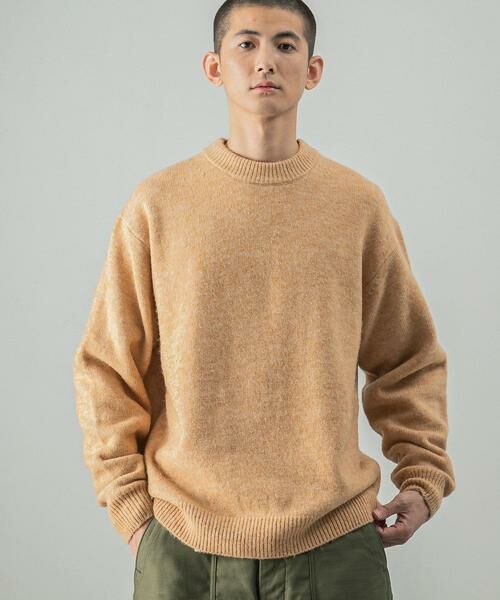 URBAN RESEARCH/アーバンリサーチ 『UR GREEN』CREW NECK KNIT イエロー系その他 L