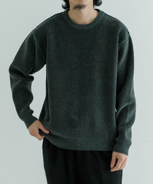 URBAN RESEARCH / アーバンリサーチ ニット・セーター | Wフェイスクルーネックニット | 詳細1