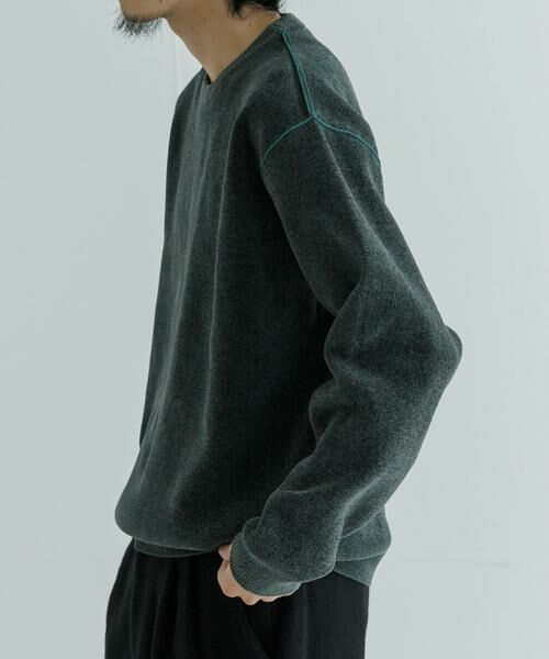 URBAN RESEARCH / アーバンリサーチ ニット・セーター | Wフェイスクルーネックニット | 詳細2