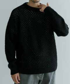 URBAN RESEARCH / アーバンリサーチ ニット・セーター | ウールアクリルメッシュニット