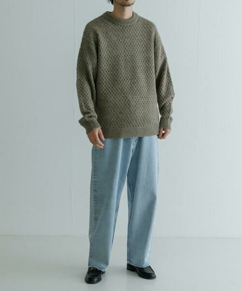 URBAN RESEARCH / アーバンリサーチ ニット・セーター | ウールアクリルメッシュニット | 詳細3