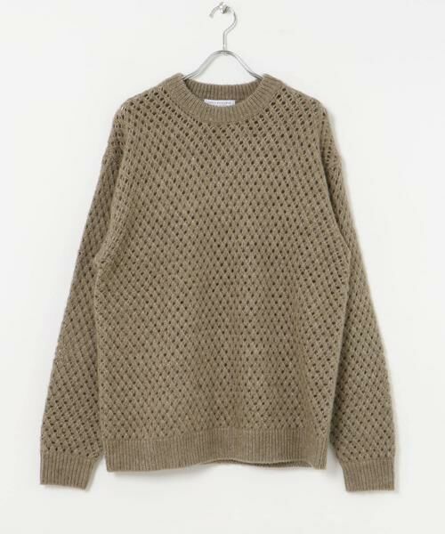 URBAN RESEARCH / アーバンリサーチ ニット・セーター | ウールアクリルメッシュニット | 詳細4