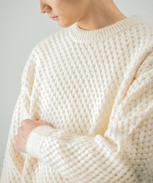 URBAN RESEARCH / アーバンリサーチ ニット・セーター | ウールアクリルメッシュニット | 詳細9