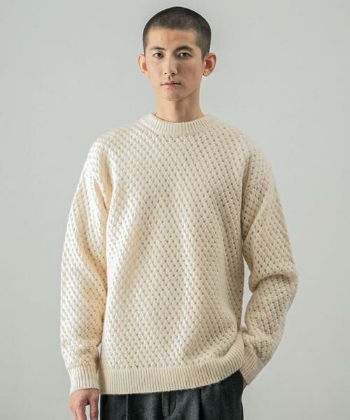 URBAN RESEARCH / アーバンリサーチ ニット・セーター | ウールアクリルメッシュニット | 詳細10