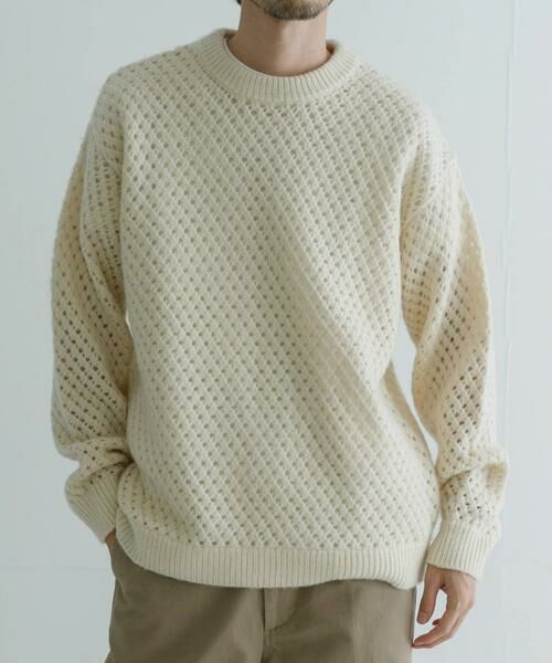 URBAN RESEARCH / アーバンリサーチ ニット・セーター | ウールアクリルメッシュニット | 詳細14