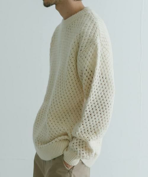 URBAN RESEARCH / アーバンリサーチ ニット・セーター | ウールアクリルメッシュニット | 詳細16