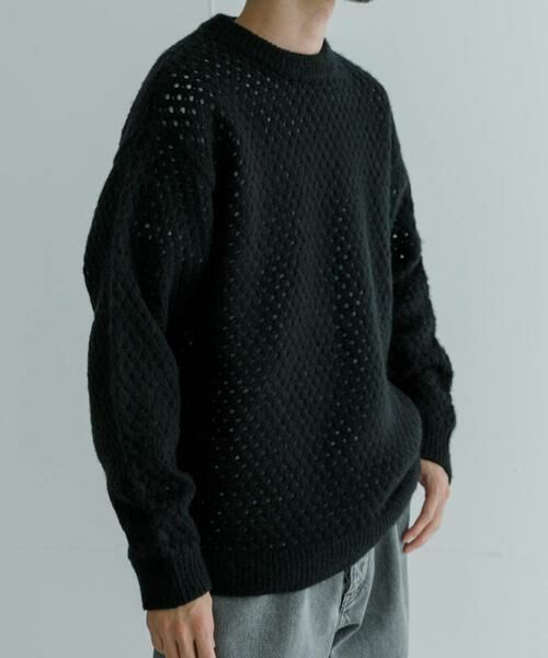 URBAN RESEARCH / アーバンリサーチ ニット・セーター | ウールアクリルメッシュニット | 詳細24